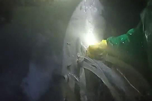 庆阳消防水池堵漏现场